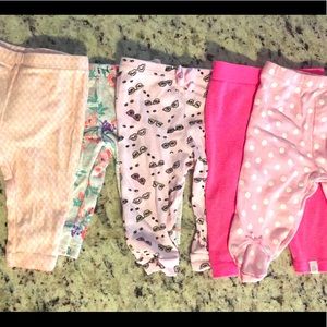 Bundle of baby leggings